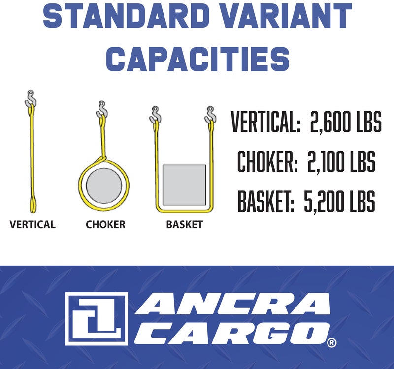 ANCRA CARGO حزام رفع دائري لا نهائي أنكرا، 1" × 8'، بنفسجي، خفيف الوزن ومتين، خيوط صناعية حلزونية، غلاف بوليستر مزدوج الجدار، 3 خيارات للتجهيز، مقاوم للرطوبة - Image 5